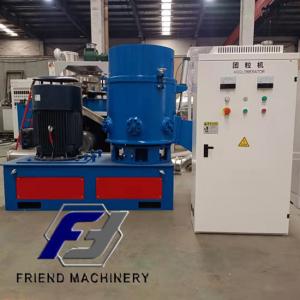 800kg/H Waste Plastic Recycling Agglomerator Plastic Crusher Machine