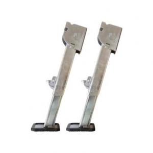 2 Telescoping Folding Trailer Stabilizer Jacks Swing Down 300 Lbs For RV Trailer Camper