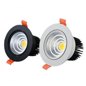 Recessed Dimmable LED Downlight Lamp Round COB Spotlight Indoor Flicker Free