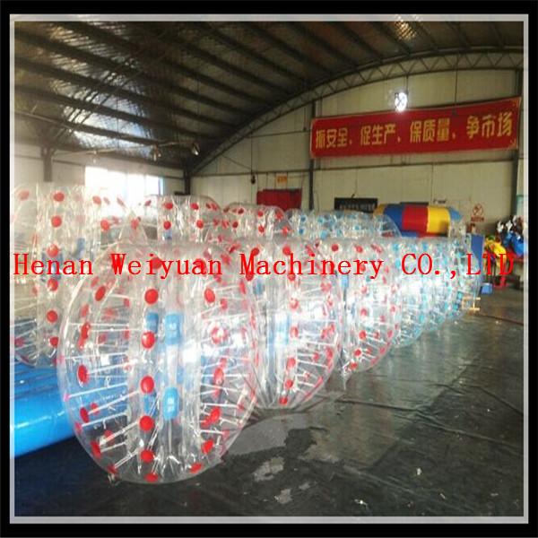 High quality football games RED and BLUE inflatable human bubble balls bumper