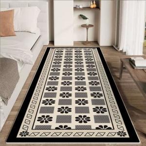 Classic Flower Series Crystal Velvet Bedroom Floor Carpets 80*160cm