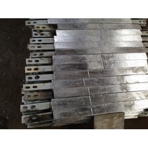 China Weld Type Zinc Anodes For Ships / Marine Vessels / Drill Rigs supplier