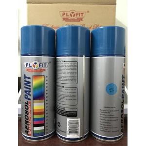 China Removable 450ml Waterproof Spray Paint Sky Blue Metallic Gold Silver supplier