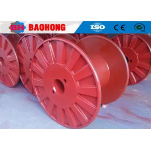 China Industrial Steel Cable Reel , Cable Spool Reel With Single Wall Rimmed Flange supplier