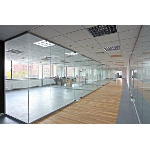 China Modern Double Glazed Office Partitions 6063-T5 Grade Aluminum Alloy Frame supplier