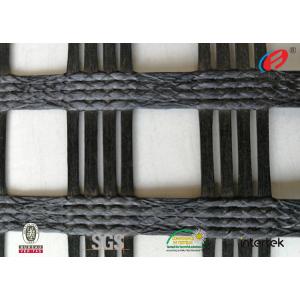 Polyester  Geogrid Reinforcing Fabric Retaining Wall Material Bitumen Coating