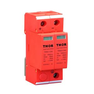 China PV DC surge arrester 40KA lightning surge protection 1000v dc spd supplier