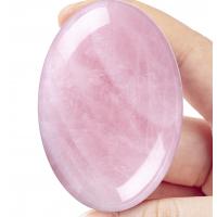 China Natural Fashion Rose Quartz Palm Stone For Anxiety Releasing on sale