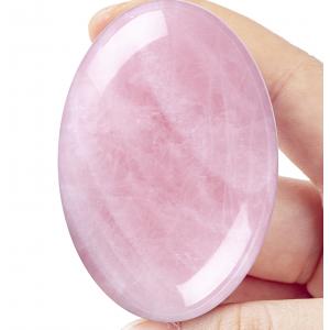 Natural Fashion Rose Quartz Palm Stone For Anxiety Releasing