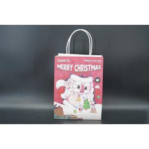 China OEM / ODM Eco Friendly Paper Kraft Bags Printing For Christmas Party supplier