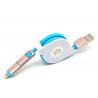 China 2018 new trending products fast charge 2 in 1 Gold Plated Micro &amp; 8Pin cable wholesale