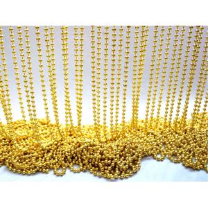 Gold Color Bead Connector 3.2mm Metal Ball Chain For Body Clothes Decoration
