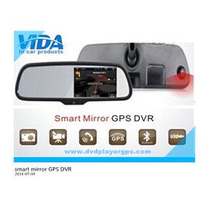 5"HD Capacitive TFT Panel Mirror GPS Navigation Built in DVR Function+Blue Glass+bluetooth