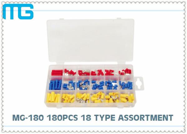 65pcs splice type Insulated heart shrink Terminal Assortment Kit Connector , Electrical Crimp Connector Kit