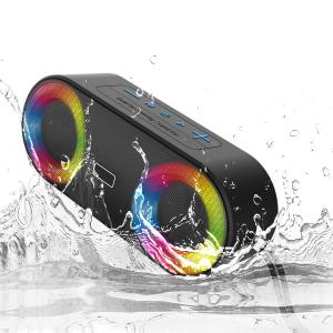 USB RGB Light Waterproof Bluetooth Speaker , Wireless Mini Speakers OEM