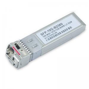 10GBASE BIDI SFP+ 1270nm 10G Optical Transceiver Cisco Compatible TX 1330nm RX 60km Simplex LC SMF