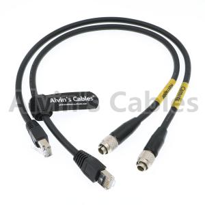 China Sony RCP RJ45 Cat6 M12 Cable Assembly Flexible Original Hirose 8 Pin Connector supplier