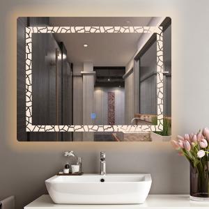 Wall Mount LED Bathroom Mirrors With Aluminium Frame / Touch sensor
