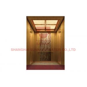 China Wood Veneer Hairline 2.0m/S Commercial Residential Home Elevators Rose Gold supplier