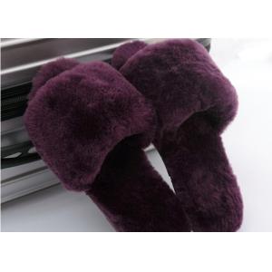 China Lamb Fur Fuzzy Sheepskin House Slippers Winter Indoor For Keeping Warm supplier