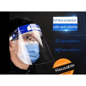 Recyclable Plastic Clear Full Face Shield With Sponge Prevention Public Protective adjustable Reusable anti virus
