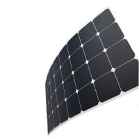 China Anti Aging 100W Semi Flexible Monocrystalline Solar Panel on sale