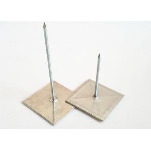 Zinc Coated Steel Self Adhesive Pins , Aluminum Insulation Spikes For Hvac System
