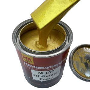 China M157 1K Golden Pearl Automotive Basecoat Warm Gold to White Color Transition wholesale