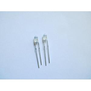 China 3mm round pure blue Indicator LED with water clear diffused LED diode components wholesale