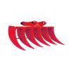 China Red Cat385 Excavator Rock Rake , Root Rake For Backhoe Multi Functional wholesale
