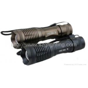 super bright 3W Cree LED flashlight with rechargeable li-ion battery