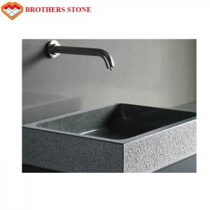 China Residential Construction Flamed Granite Stone , G654 Granite Bathroom Sink & Basins supplier