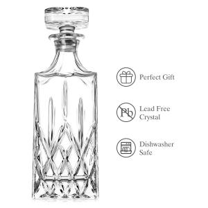 Wholesale Vintage Factory High Quality Crystal Oxford Glass Whiskey Wine Decanter