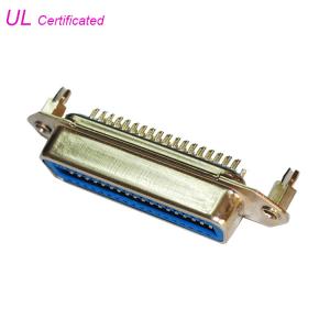 China 0.085in Champ 24 pin Centronics Connector , Solder Female Connector 50pin 36pin 14pin wholesale