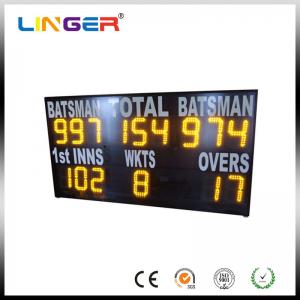 China Yellow Electronic Cricket Scoreboard For School Message Display , Easy Install supplier