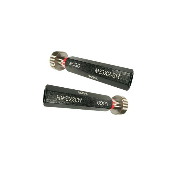 高精度 M33X2-6H メートルねじプラグリングゲージ (ねじ部品用) NOGO タイプ