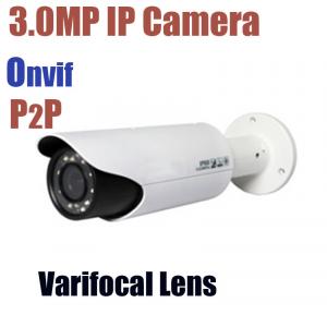 IP CCTV Camera 3.0MP Megapixels Outdoor Waterproof Varifocal Lens P2P Security Camera