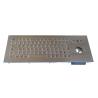China 84 Key Washable Industrial Keyboard With Trackball , stainless steel keyboard wholesale