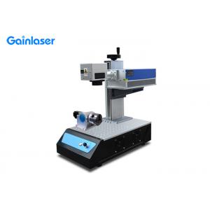 Air Cooling UV Laser Marking Machine with Rotary Axis for Keyboard , Ear Tag , Bamboo , Pen