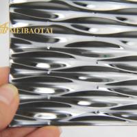 China Multiusage Embossed Stainless Steel Sheet Wall Cladding Sheets Bullet Pattern on sale