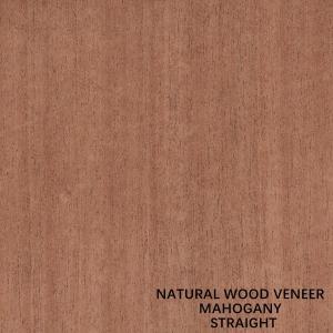 China Straight Grain Natural Mahogany Wood Veneer For Furniture And Music Instruments supplier