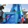 Exciting big water pool inflatable water slide with swimming pool , bounce house