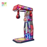 China Arcade Game Metal Cabinet One Punch Electronic Boxing Machine With Ticket Reward on sale