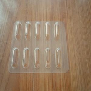 China Blister Process Type Clear Tablet Packing Tray Plastic Material supplier