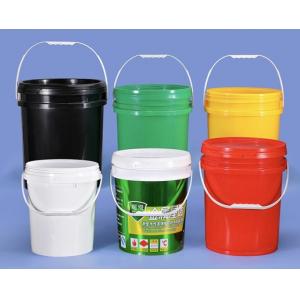 OEM ODM Petroleum Round Plastic Storage Bucket With Handles
