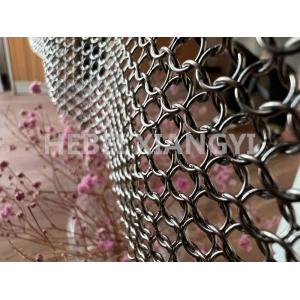 7mm Metal Coil Drapery Weld Stainless Steel Chain Link Ring Chainmail Decorative