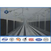 China Q345 Steel Material Octagonal Electric Metal Utility Pole for Train Station on sale
