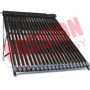 China 20 Tubes U Pipe Solar Collector For House Black Manifold Wind Resistance supplier