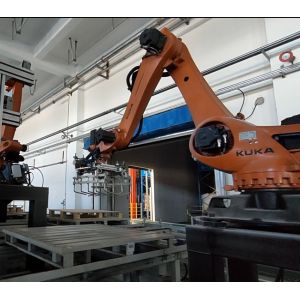 China Célula de robot industrial Kuka KR210 para manipulación de materiales  Solución wholesale