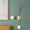 China Nordic wall lamp post modern swing arm lamp lamp glass Ball Exclusive Tempo Wall Sconce(WH-OR-220) wholesale